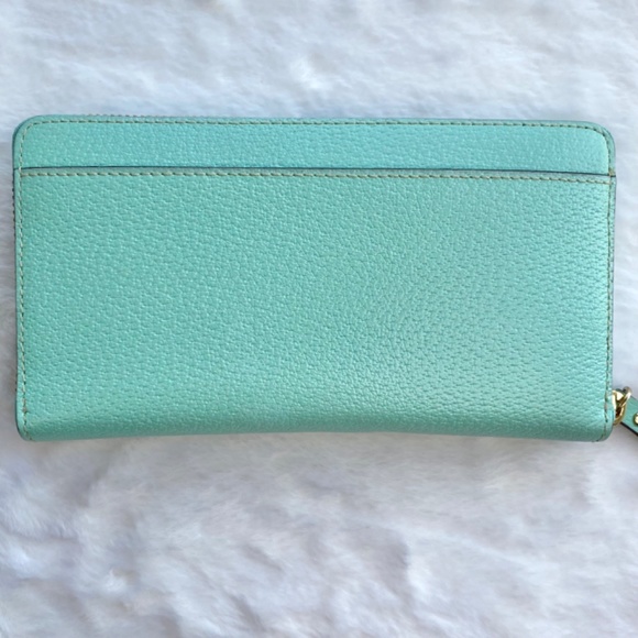 Kate Spade Light Blue Large Zip Around Continental Wallet with Original Tags - Picture 6 of 16